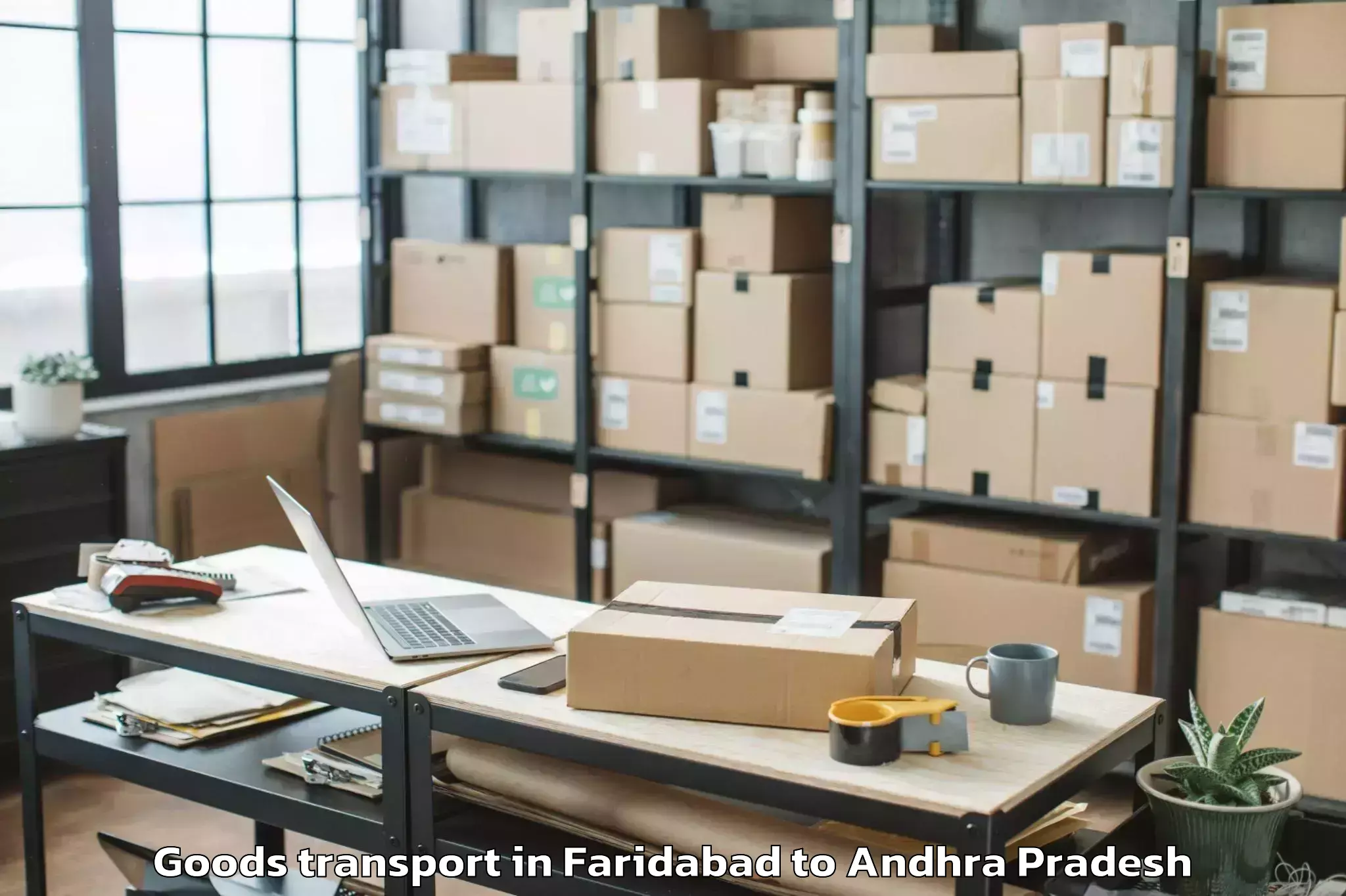 Top Faridabad to Uravakonda Goods Transport Available